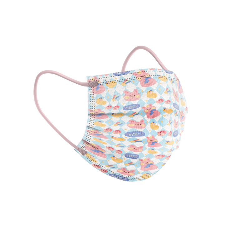 Rainbow Rabbit Child Size 3-ply Surgical Mask 2.0 (Pouch of 10)