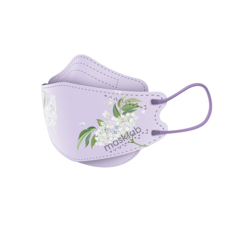 Flower Child Adult Korean-style Respirator 2.0 (New Box of 5, Individually-wrapped)