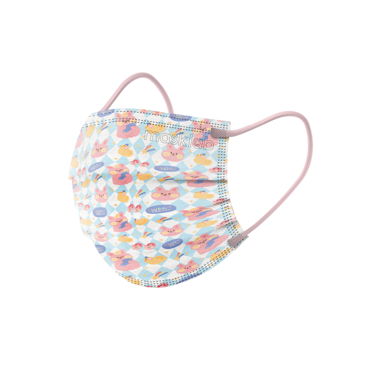 Rainbow Rabbit Child Size 3-ply Surgical Mask 2.0 (Pouch of 10)