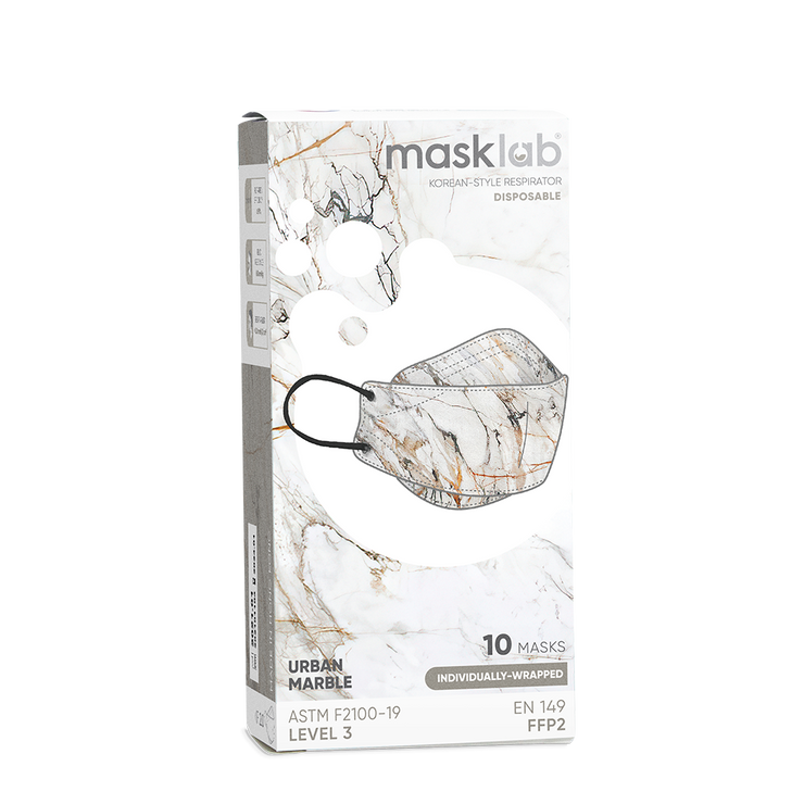 Urban Marble Adult Korean-style Respirator 2.0 (Box of 10, Individually-wrapped)