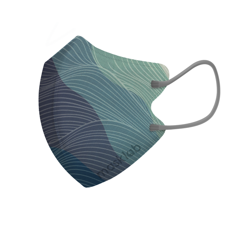 微風波浪三層2D纖面型口罩 - 大碼 (袋裝5個)