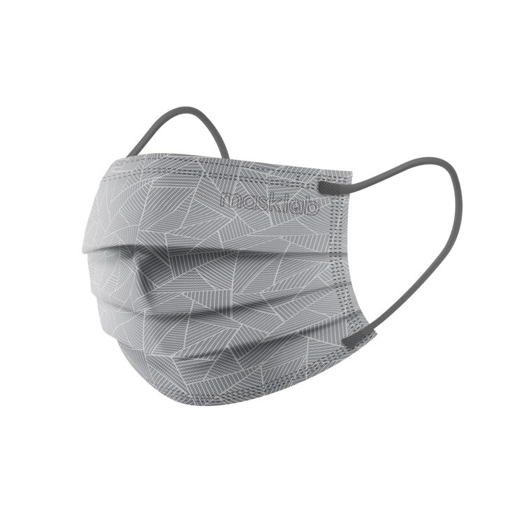 幾何玻璃成人三層外科口罩 2.0 (袋裝10個)