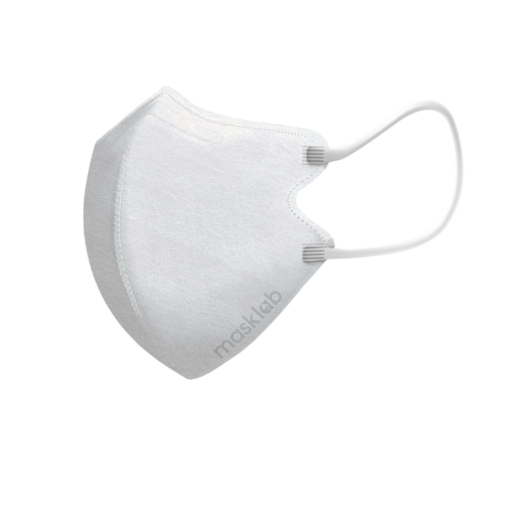 White 3-ply 2D Slim Fit Mask - S Size (Pouch of 5)