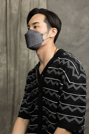 Textured Black Adult Korean-style Respirator 2.0 (Box of 10, Individually-wrapped)