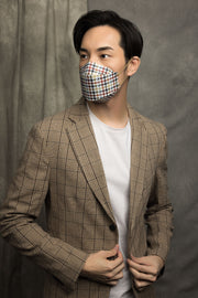 紅紋千鳥成人韓式立體口罩 2.0 (盒裝10個 獨立包裝)