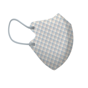 白紋千鳥三層2D纖面型口罩 - 中碼 (袋裝5個)